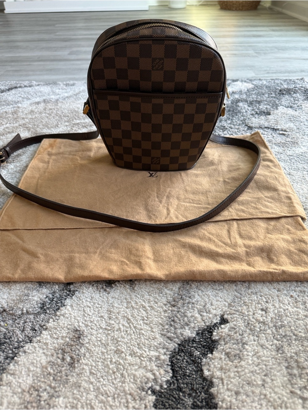 Louis Vuitton Brown Damier Ebene Crossbody Bag